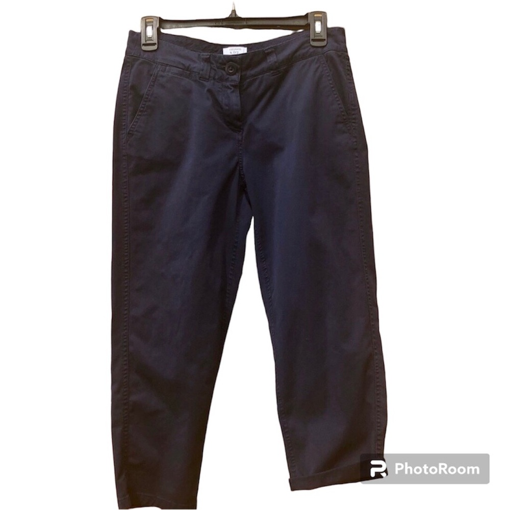 Crown & Ivy Pants Crop Charlotte Sz. 2P Navy Blue